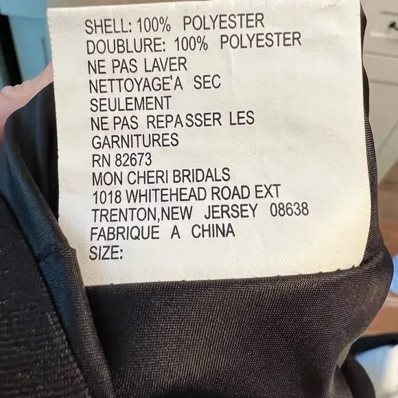 Mon Cheri Striped Mini Dress Cocktail Dress Prom Homecoming Size 6 - Picture 10 of 12